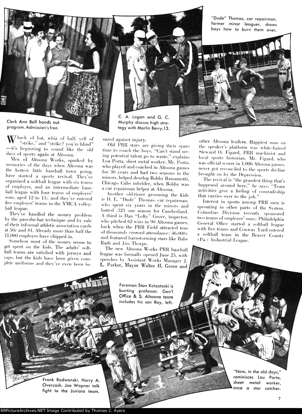 PRR: "Altoona Revives Sports," Page 7, 1952